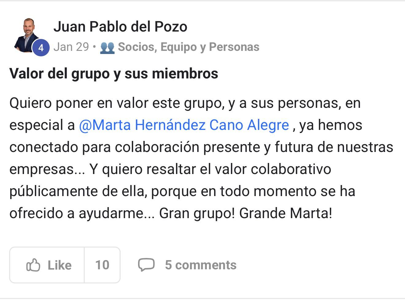Testimonio Juan Pablo del Pozo
